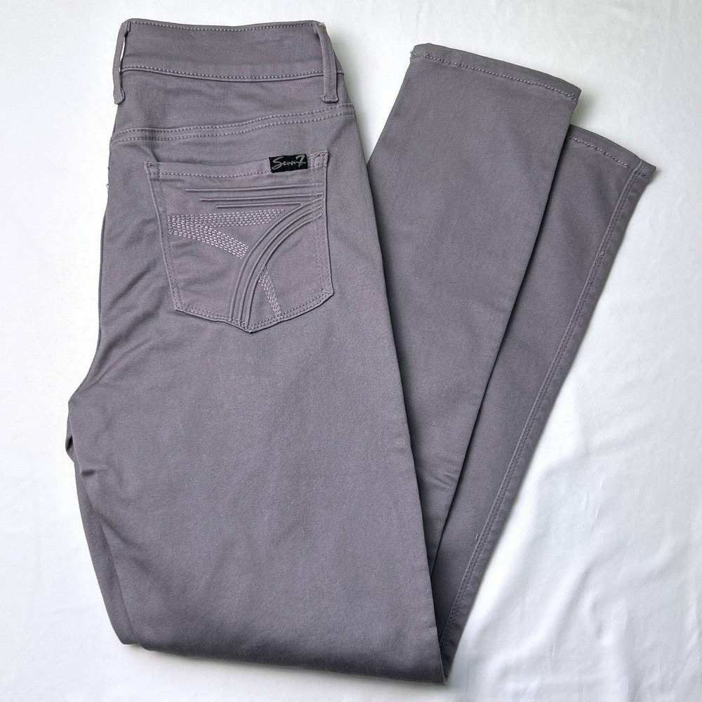 SEVEN7 Women High Rise Skinny Light Lavender Jeans Size 4 Stretch Classic Casual